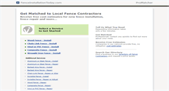 Desktop Screenshot of fenceinstallationtoday.com